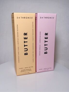 54 Thrones African Beauty Shea Butter set of 2 retail $48 hibiscus & ylang ylang